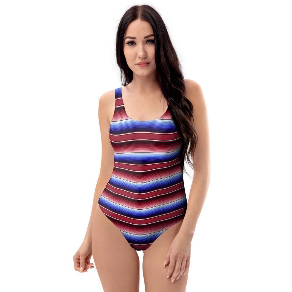 Mexican Baja Print One Piece Swimsuite-grizzshop