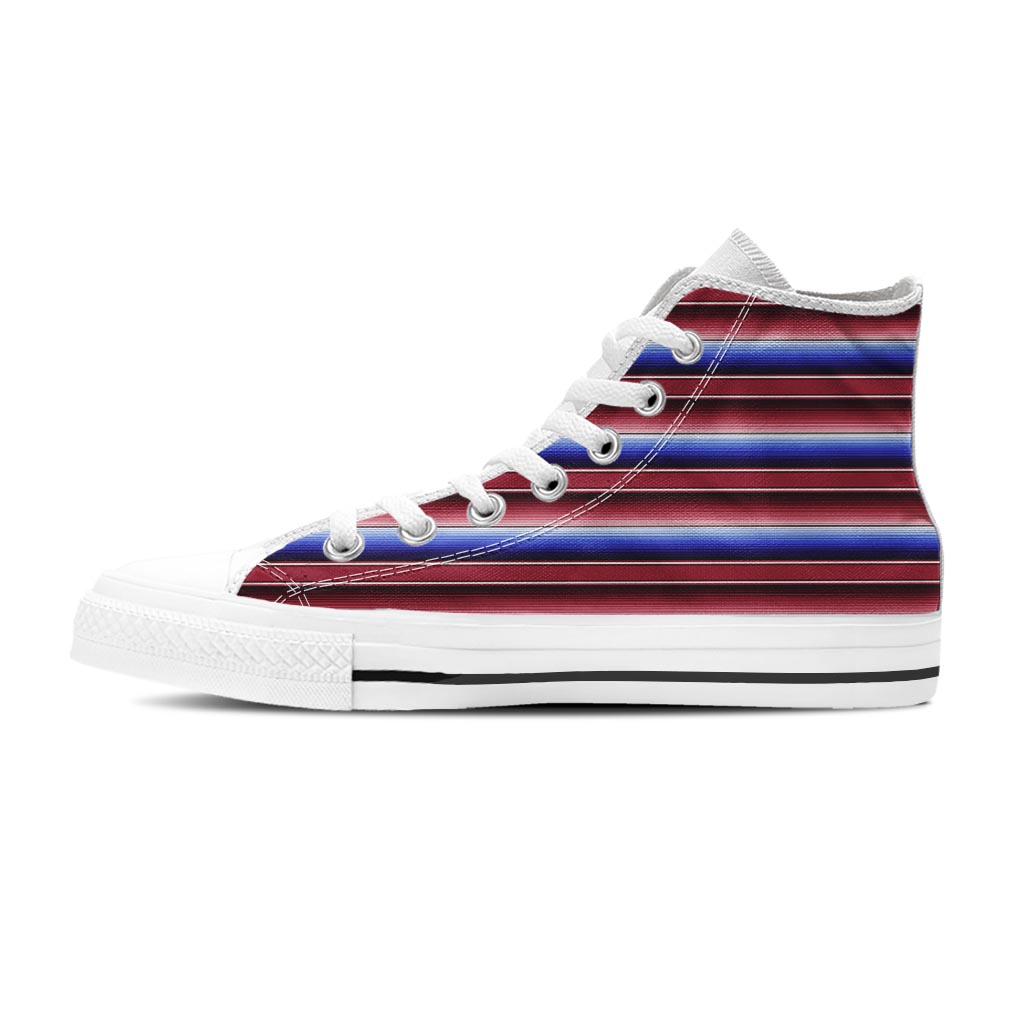 Mexican Baja Print Women's High Top Shoes-grizzshop