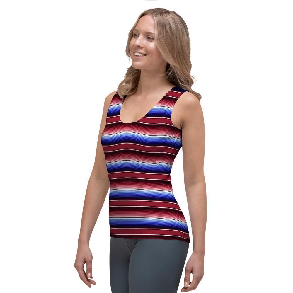 Mexican Baja Print Women's Tank Top-grizzshop