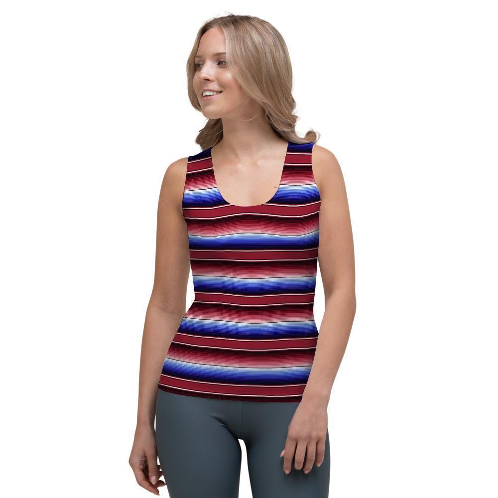 Mexican Baja Print Women's Tank Top-grizzshop