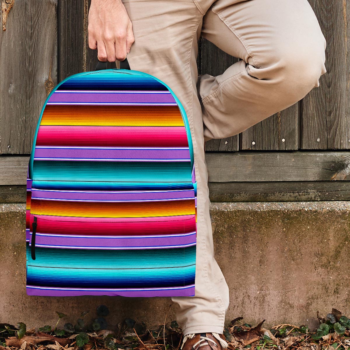 Mexican Baja Serape Backpack-grizzshop