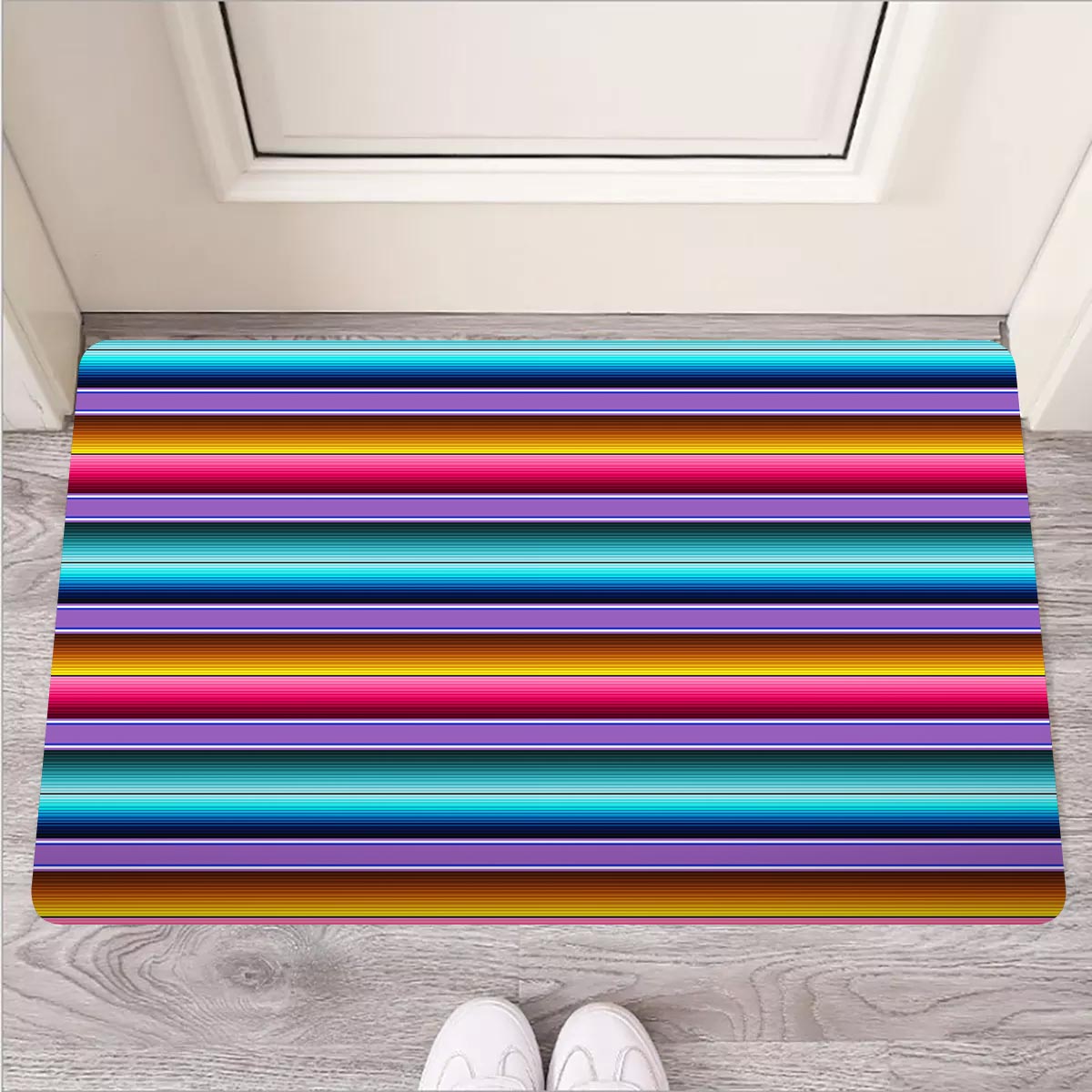 Mexican Baja Serape Door Mat-grizzshop