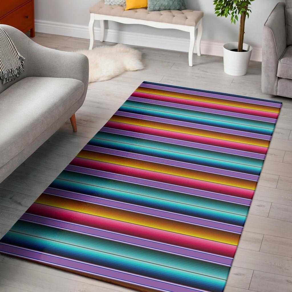 Mexican Baja Serape Floor Mat-grizzshop