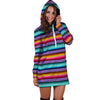 Mexican Baja Serape Hoodie Dress-grizzshop