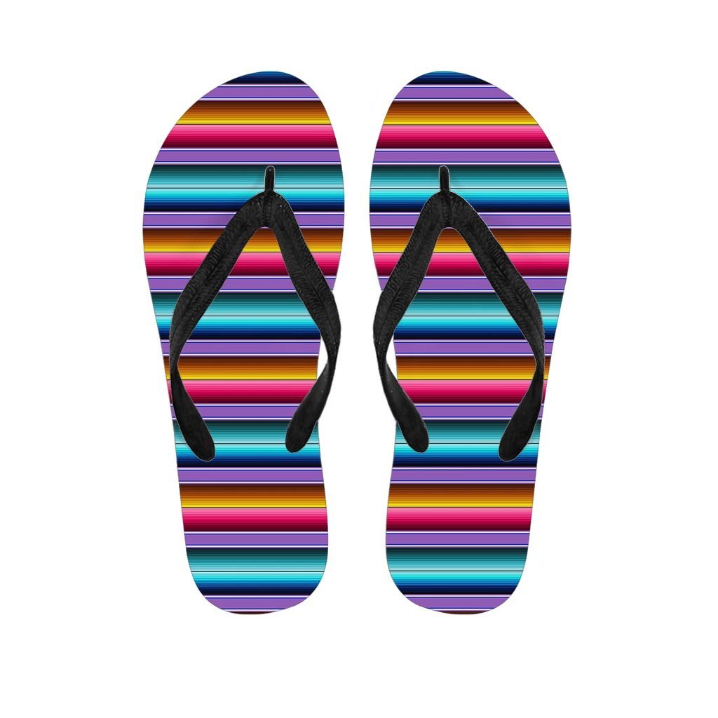 Mexican Baja Serape Men's Flip Flops-grizzshop