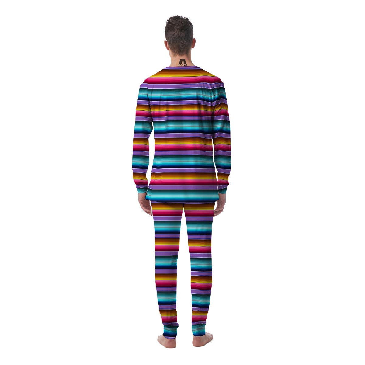 Mexican Baja Serape Men's Pajamas-grizzshop