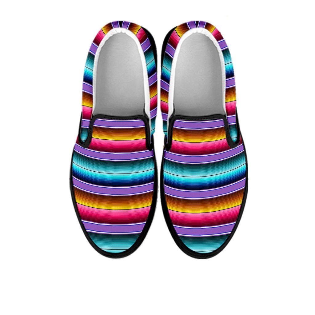 Mexican Baja Serape Men's Slip On Sneakers-grizzshop