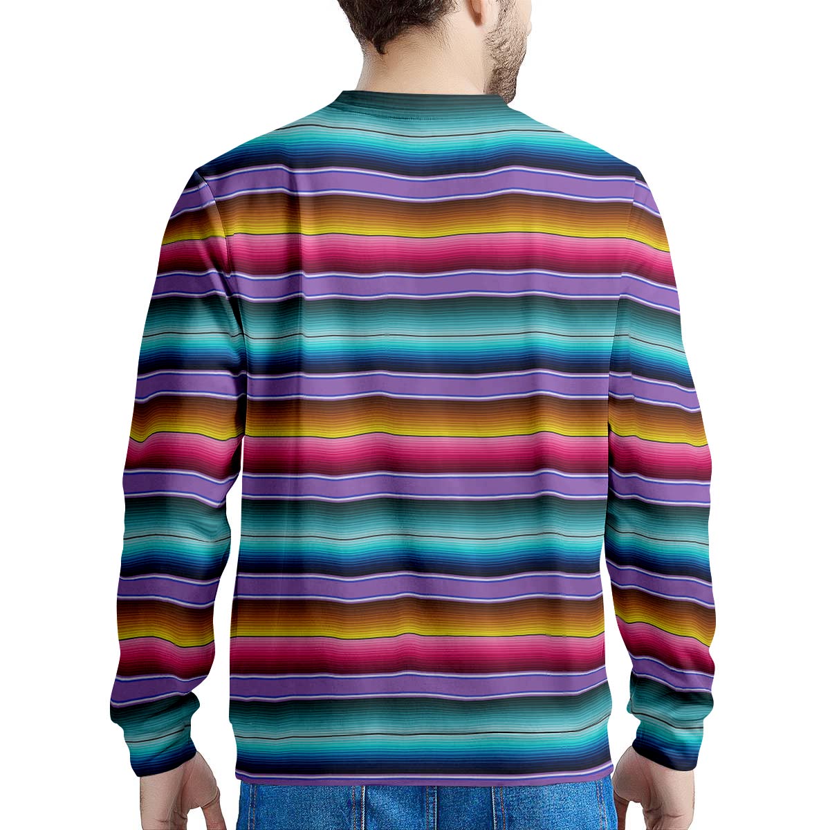 Mexican Baja Serape Men's Sweatshirt-grizzshop