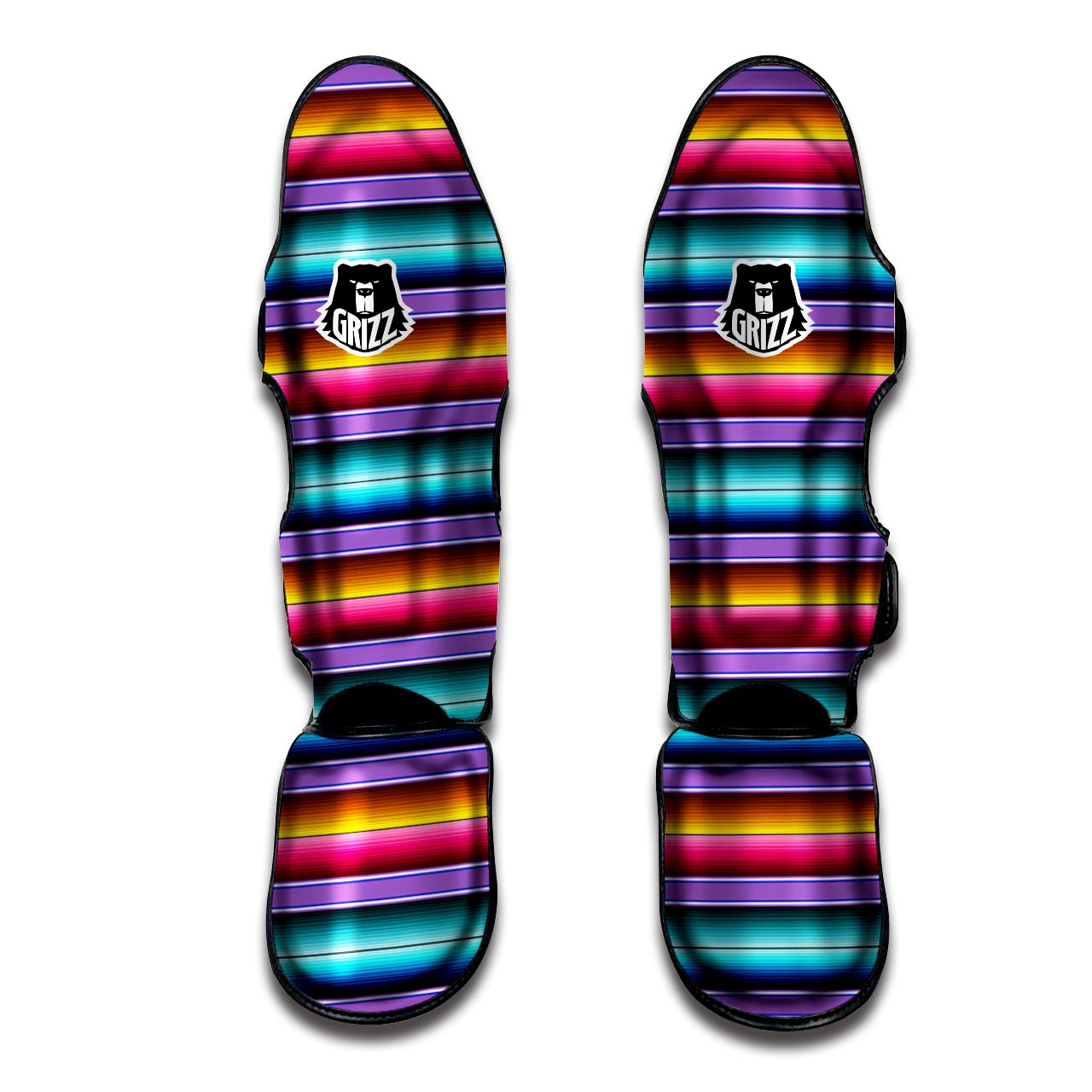 Mexican Baja Serape Muay Thai Shin Guard-grizzshop