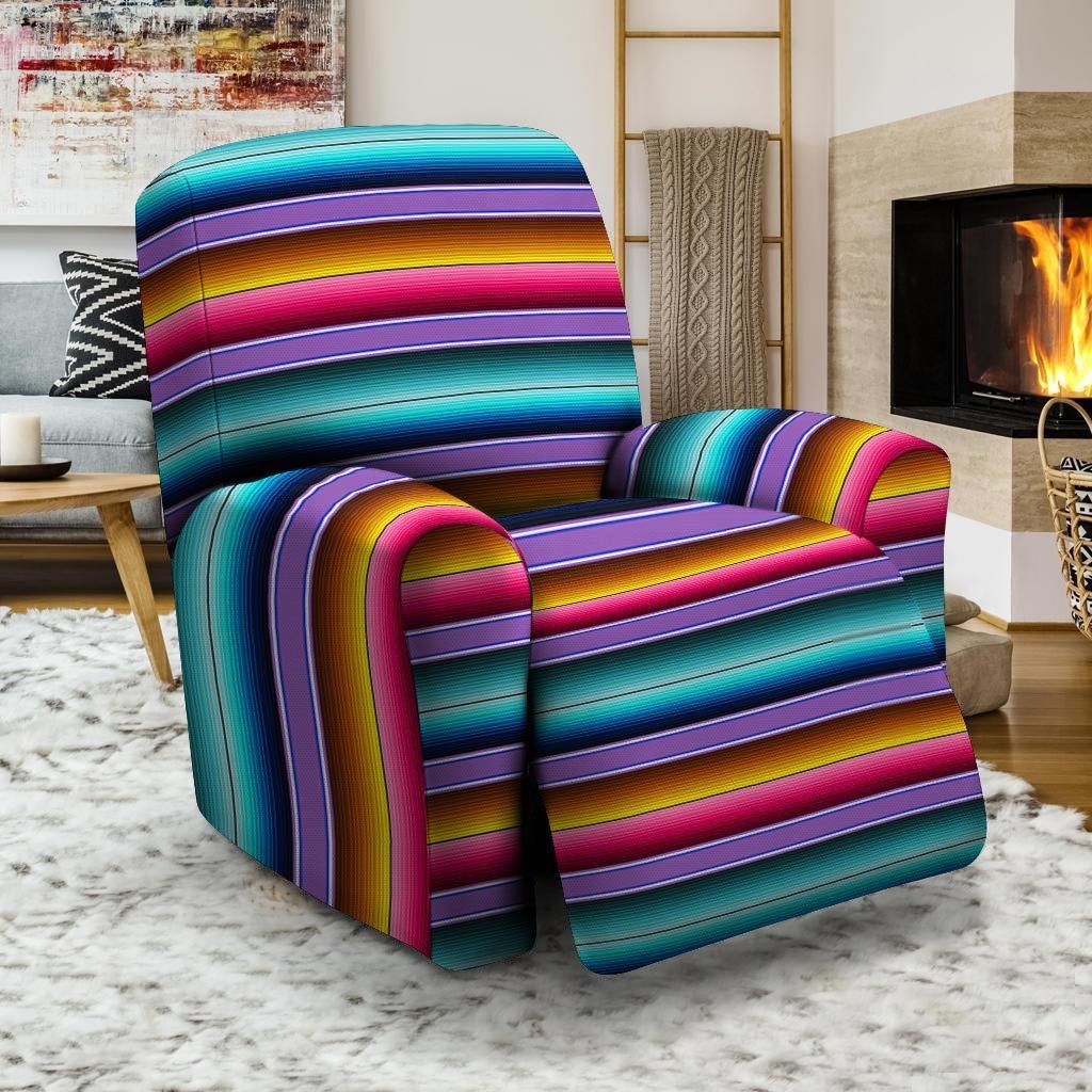 Mexican Baja Serape Recliner Cover-grizzshop