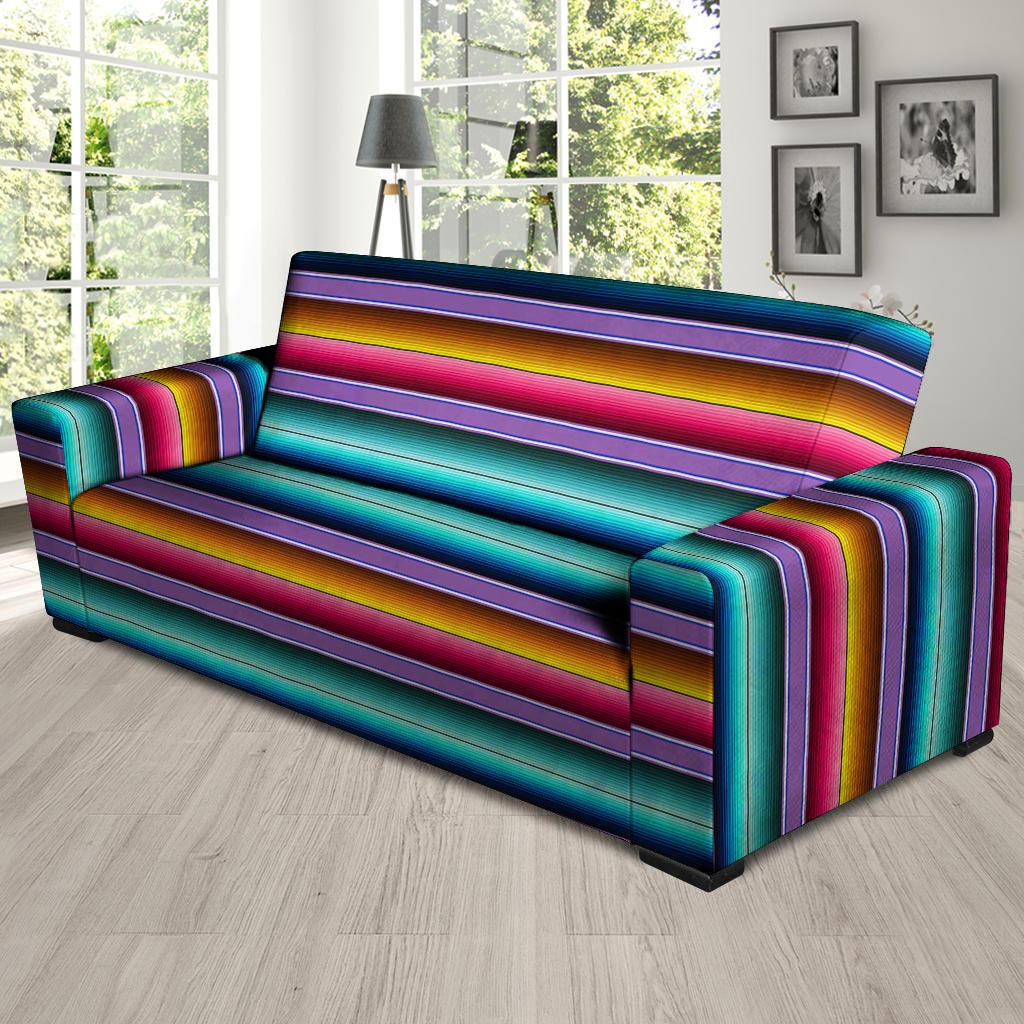 Mexican Baja Serape Sofa Cover-grizzshop