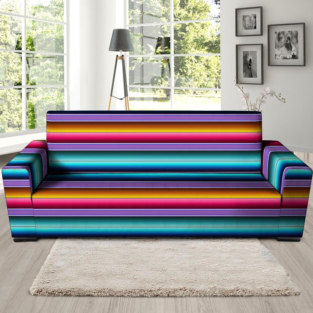 Mexican Baja Serape Sofa Cover-grizzshop