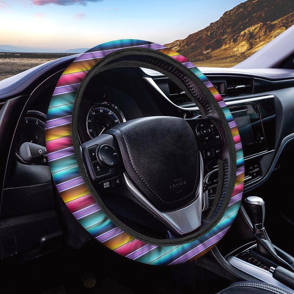 Mexican Baja Serape Steering Wheel Cover-grizzshop