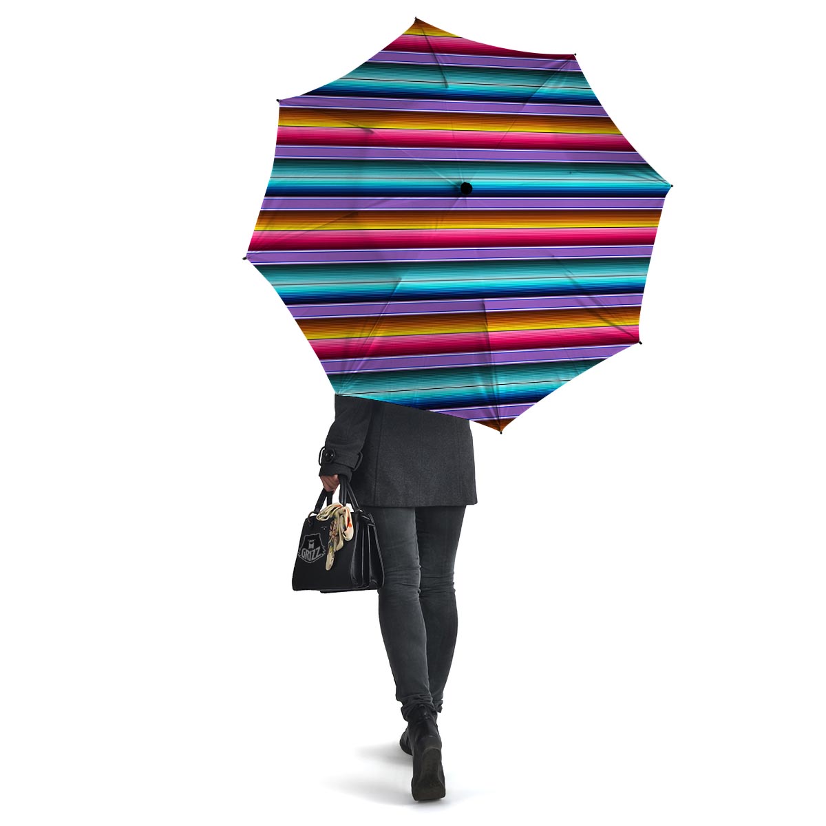 Mexican Baja Serape Umbrella-grizzshop