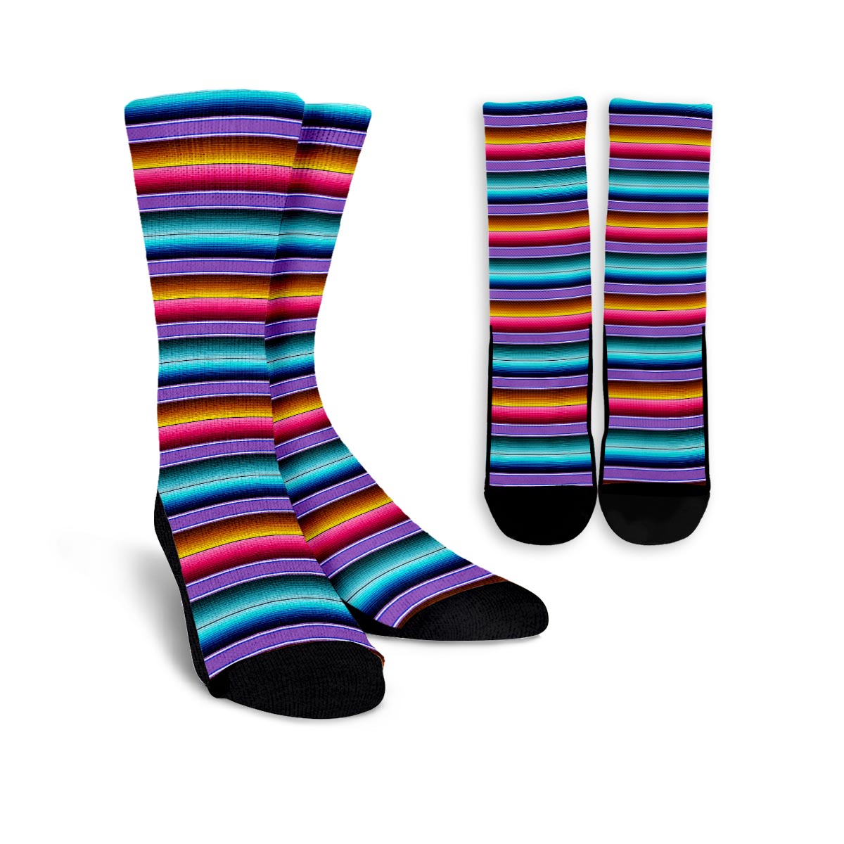 Mexican Baja Serape Unisex Socks-grizzshop