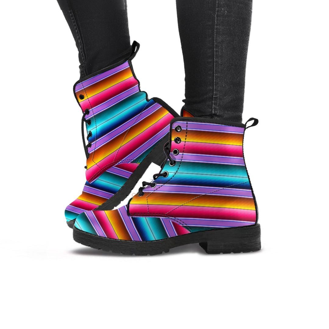 Mexican Baja Serape Women's Boots-grizzshop