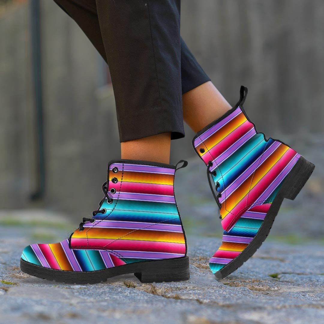 Mexican Baja Serape Women's Boots-grizzshop