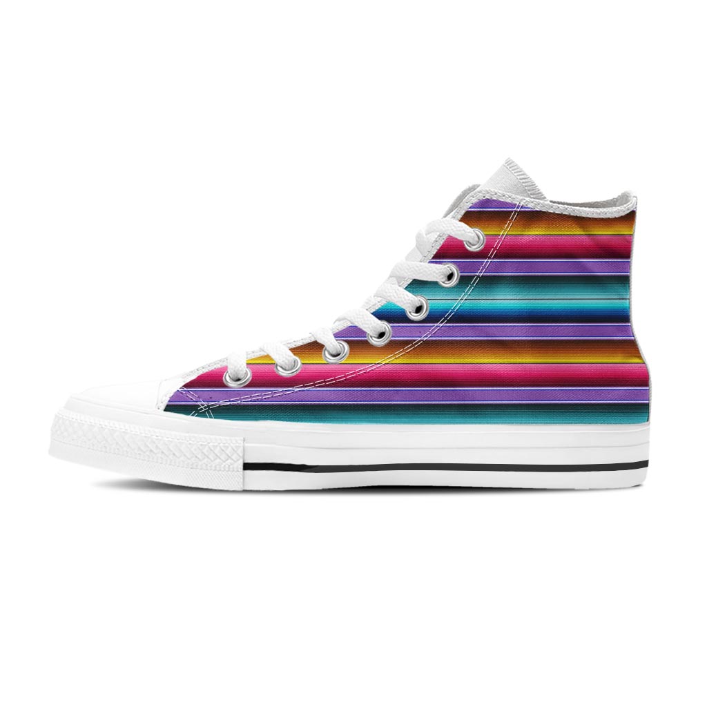 Mexican Baja Serape Women's High Top Shoes-grizzshop
