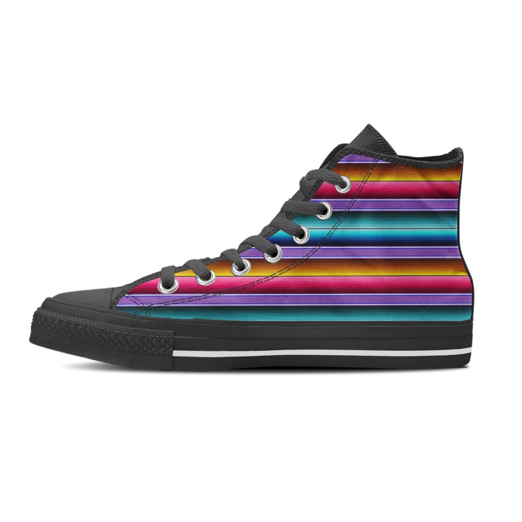 Mexican Baja Serape Women's High Top Shoes-grizzshop