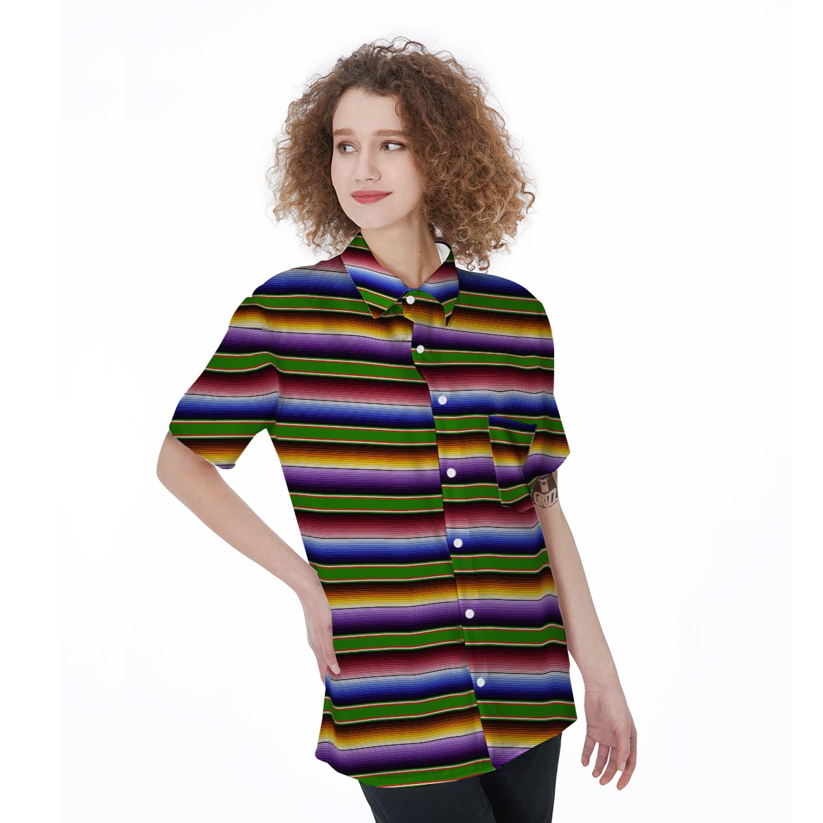 Mexican Baja Women's Short Sleeve Shirts-grizzshop