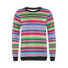 Mexican Blanket Baja Serape Pattern Print Women Crewneck Sweatshirt-grizzshop