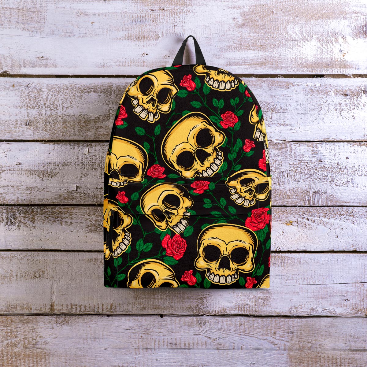 Mexican Rose Skull Backpack-grizzshop