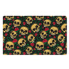 Mexican Rose Skull Door Mat-grizzshop