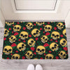 Mexican Rose Skull Door Mat-grizzshop