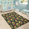 Mexican Rose Skull Floor Mat-grizzshop