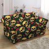 Mexican Rose Skull Loveseat Cover-grizzshop