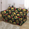 Mexican Rose Skull Loveseat Cover-grizzshop