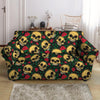 Mexican Rose Skull Loveseat Cover-grizzshop