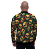 Mexican Rose Skull Men's Bomber Jacket-grizzshop