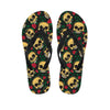 Mexican Rose Skull Men's Flip Flops-grizzshop