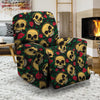 Mexican Rose Skull Recliner Cover-grizzshop