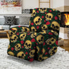 Mexican Rose Skull Recliner Cover-grizzshop