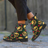 Mexican Rose Skull Women's Boots-grizzshop