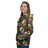 Mexican Rose Skull Women's Hoodie-grizzshop