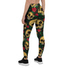 Mexican Rose Skull Women's Leggings-grizzshop