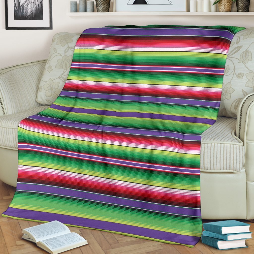 Mexican Serape Blanket Baja Pattern Print Blanket-grizzshop