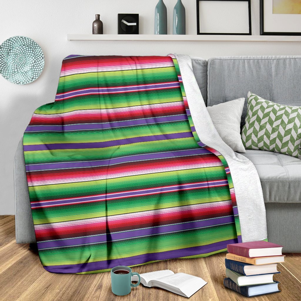 Mexican Serape Blanket Baja Pattern Print Blanket-grizzshop