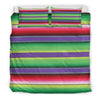 Mexican Serape Blanket Baja Pattern Print Duvet Cover Bedding Set-grizzshop