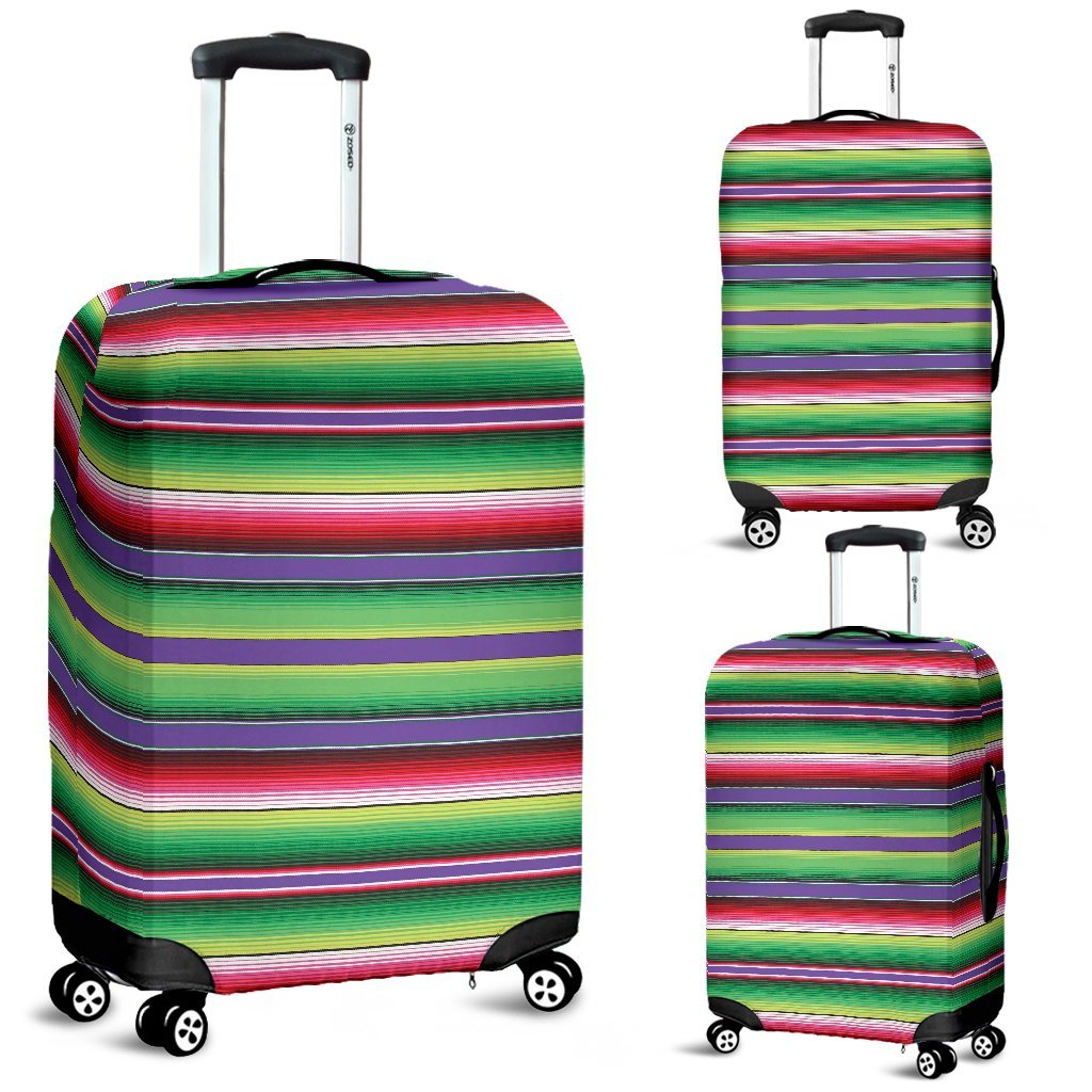Mexican Serape Blanket Baja Pattern Print Luggage Cover Protector-grizzshop