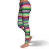 Mexican Serape Blanket Baja Pattern Print Pattern Women Leggings-grizzshop