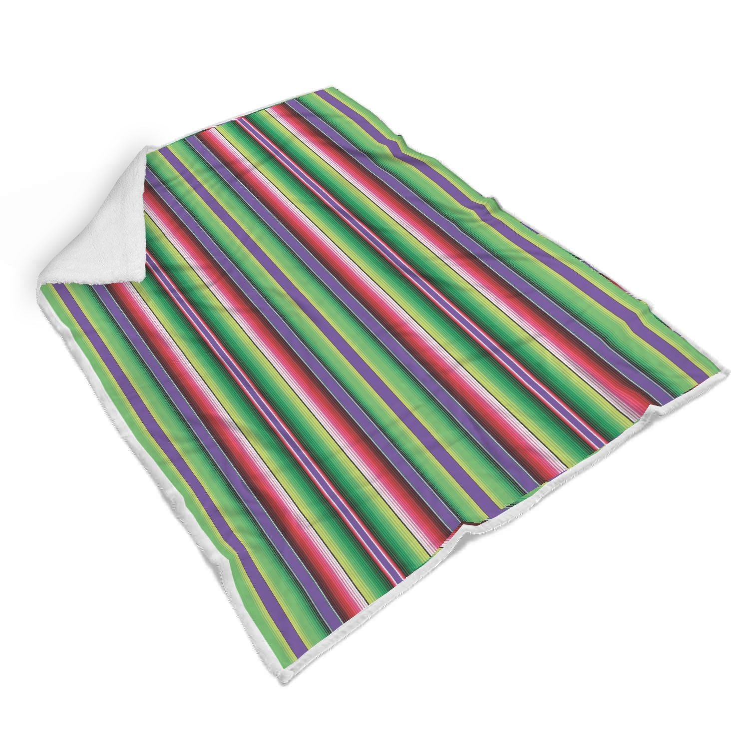 Mexican Serape Blanket Baja Pattern Print Throw Blanket-grizzshop