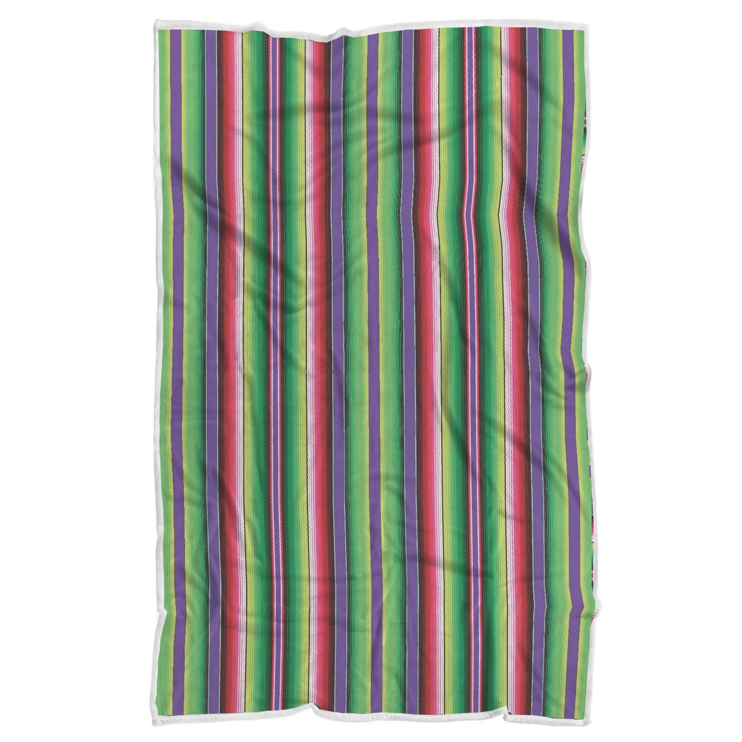 Mexican Serape Blanket Baja Pattern Print Throw Blanket-grizzshop