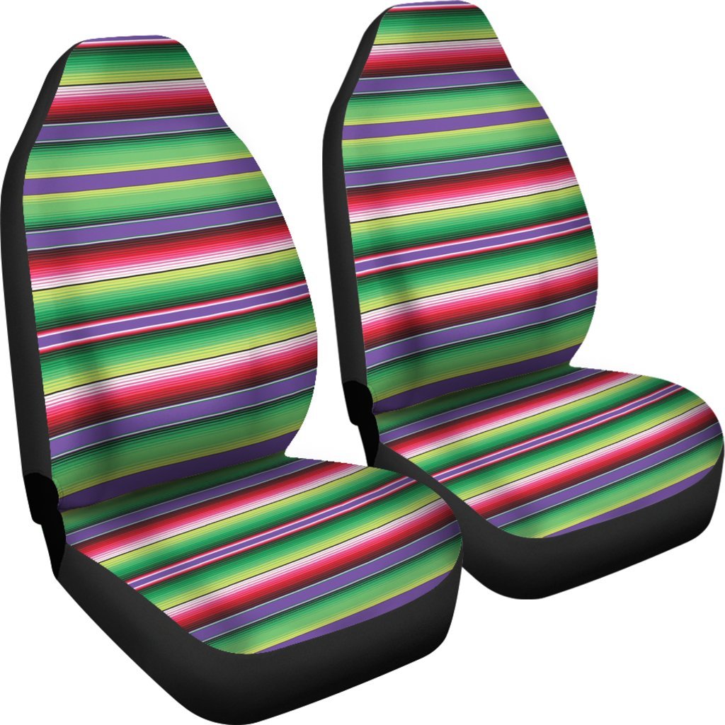 Mexican Serape Blanket Baja Pattern Print Universal Fit Car Seat Cover-grizzshop