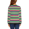 Mexican Serape Blanket Baja Pattern Print Women Crewneck Sweatshirt-grizzshop