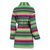 Mexican Serape Blanket Baja Pattern Print Women Long Robe-grizzshop