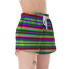 Mexican Serape Blanket Baja Pattern Print Women's Shorts-grizzshop